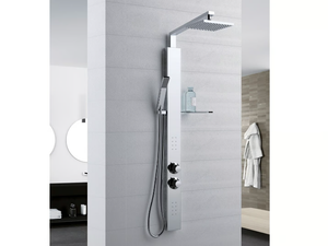 Shower panel with waterfall - Wall-mounted shower panel _ Remail by G.D.L.